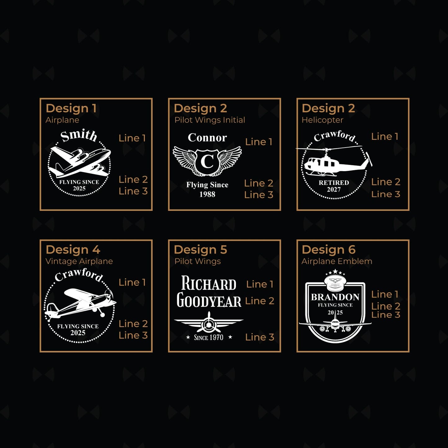 Aviator Pilot Personalized Leather Portfolio