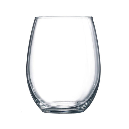 Arcoroc Perfection Stemless Wine Glass – Elegant 15 oz Glassware by Arc Cardinal - Pack of 12