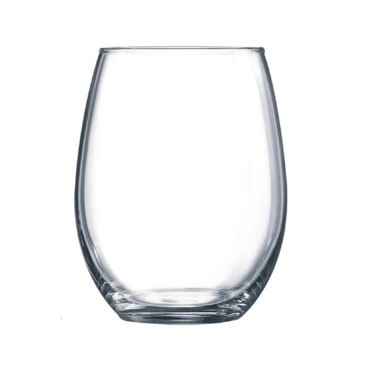 Arcoroc Perfection Stemless Wine Glass – Elegant 21 oz Glassware by Arc Cardinal - Pack of 12