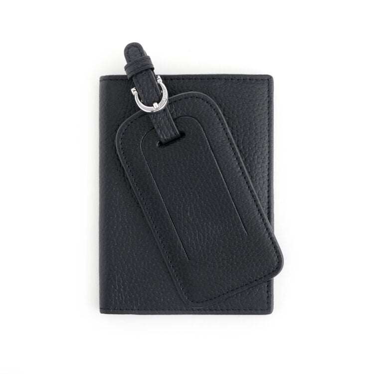 ROYCE New York Monogrammed RFID Passport Case Luggage Tag Set