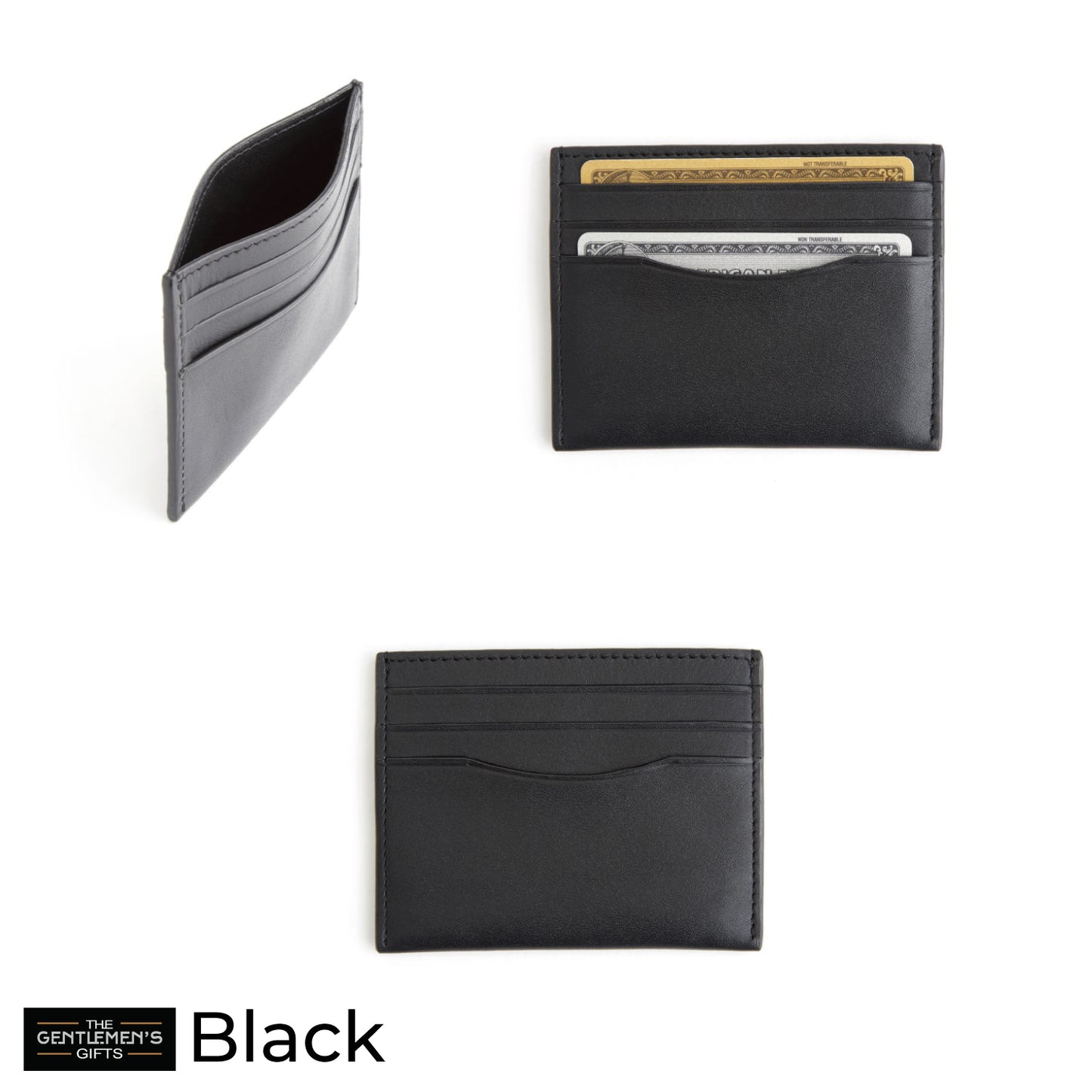 Monogrammed RFID Blocking Slim Card Holder Wallet