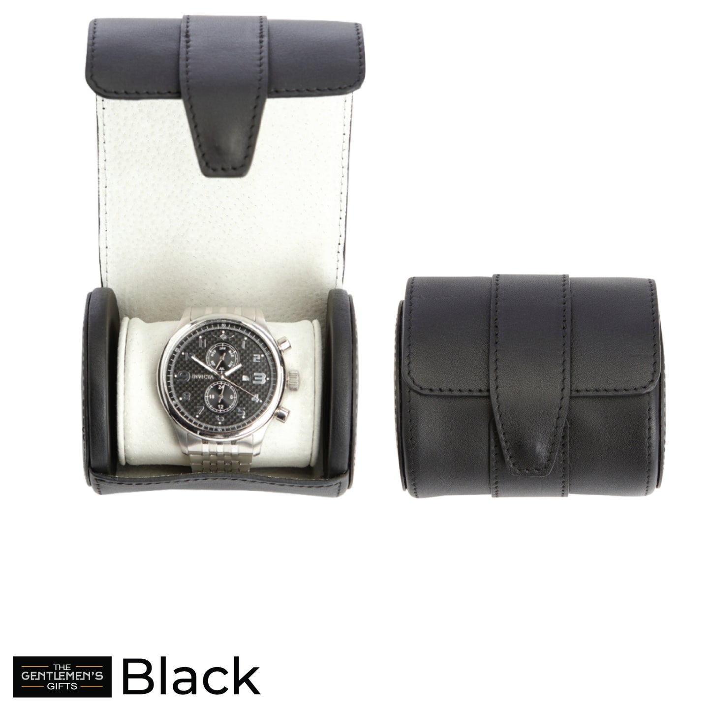 ROYCE New York Monogrammed Single Travel Jewelry Watch Roll