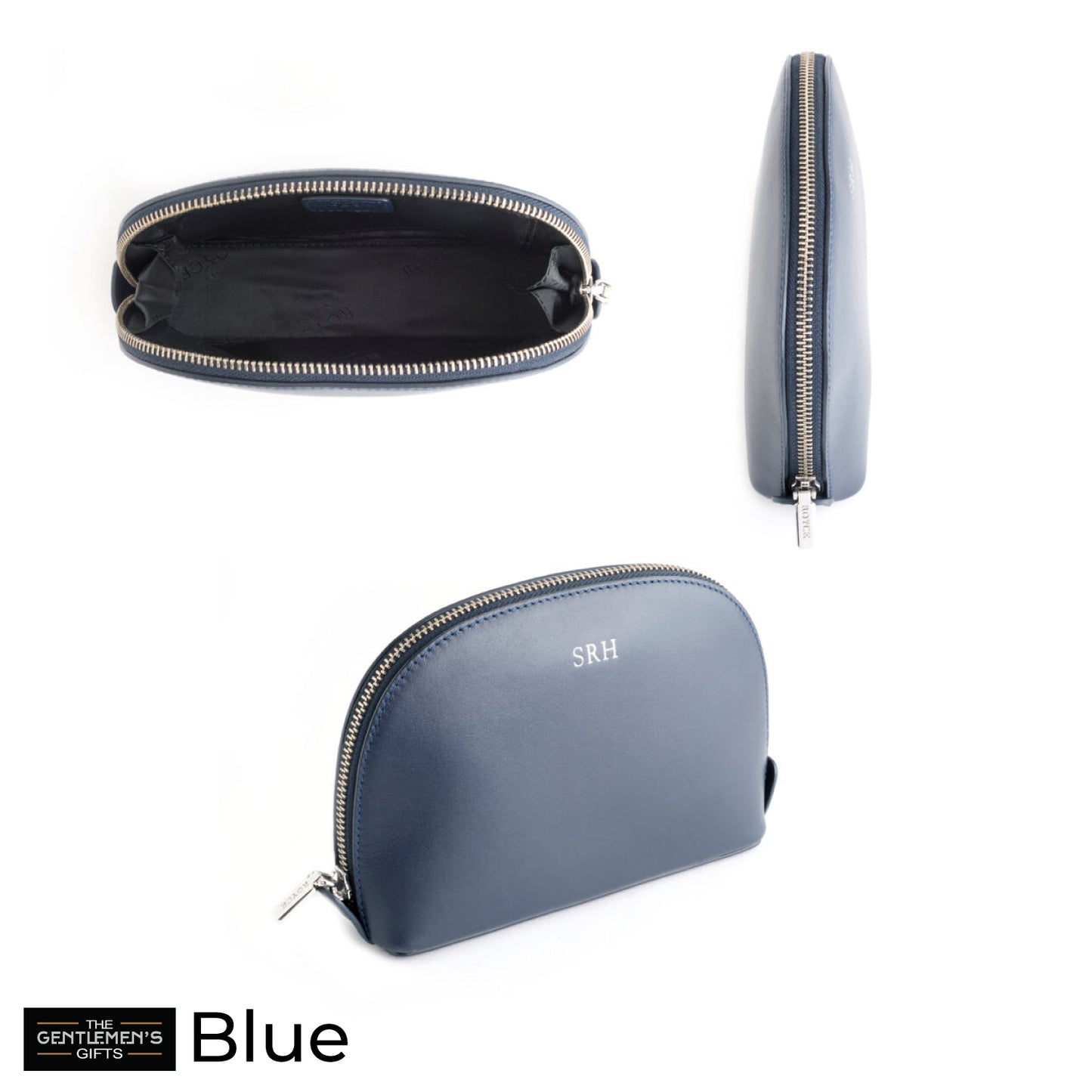 ROYCE New York Monogrammed Compact Cosmetic Makeup Bag
