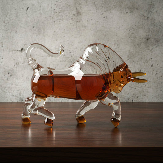 Bull Whiskey Decanter