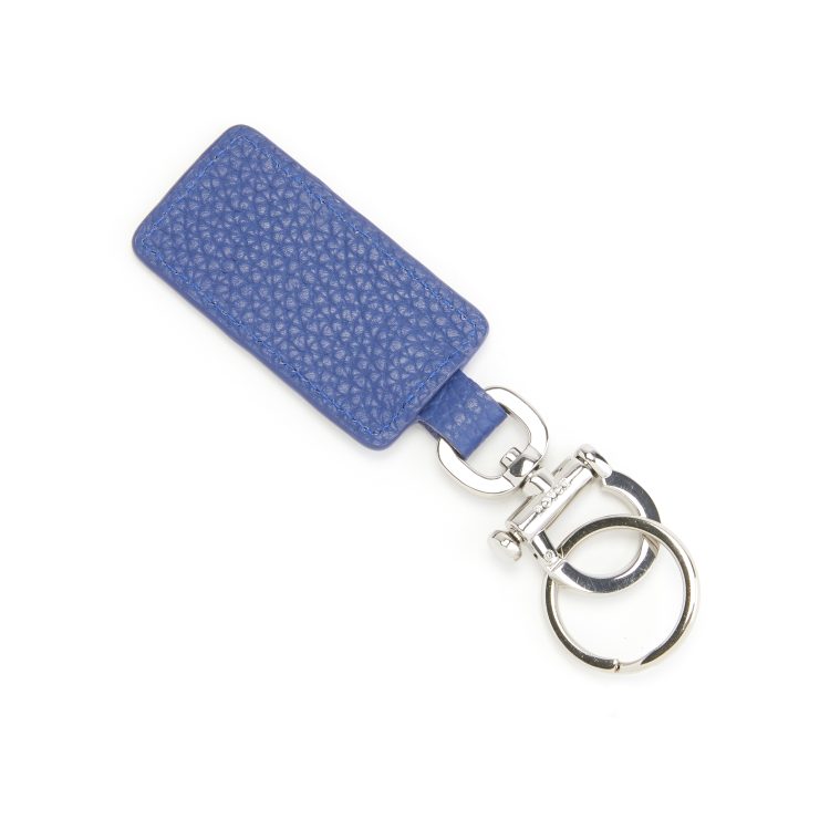 ROYCE New York Monogrammed Leather Luxe Key Chain