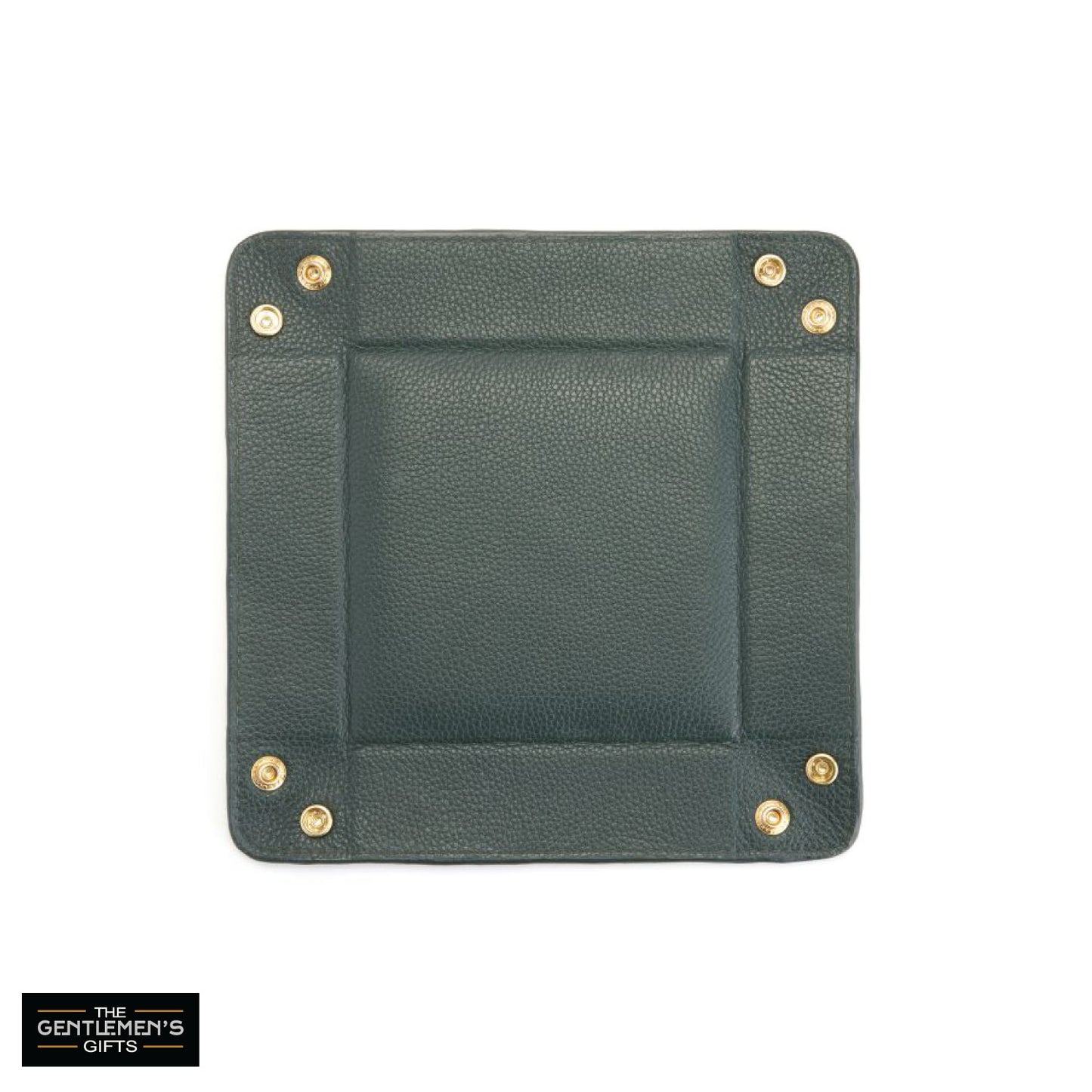ROYCE New York Monogrammed Leather Catchall Valet Tray
