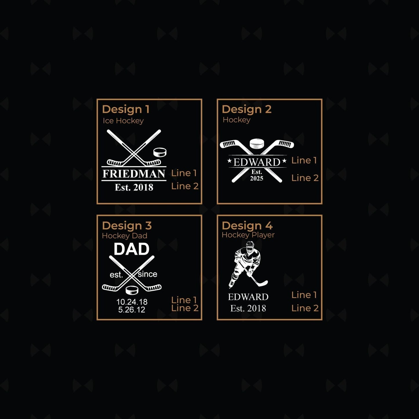 Hockey Personalized Legacy Reserve Whiskey Decanter with Rocks Glasses - 3 pc