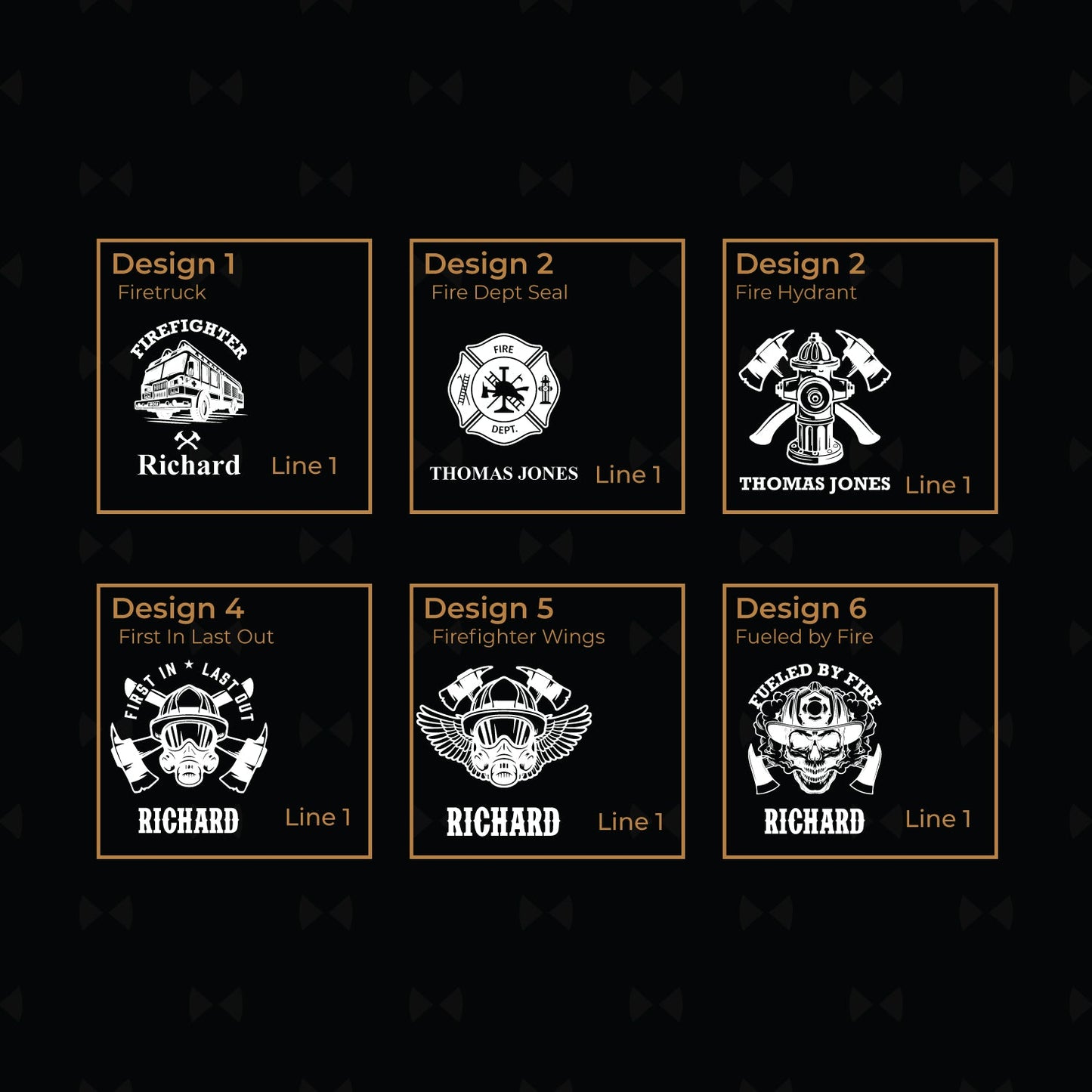 Firefighter Personalized Metal Flask