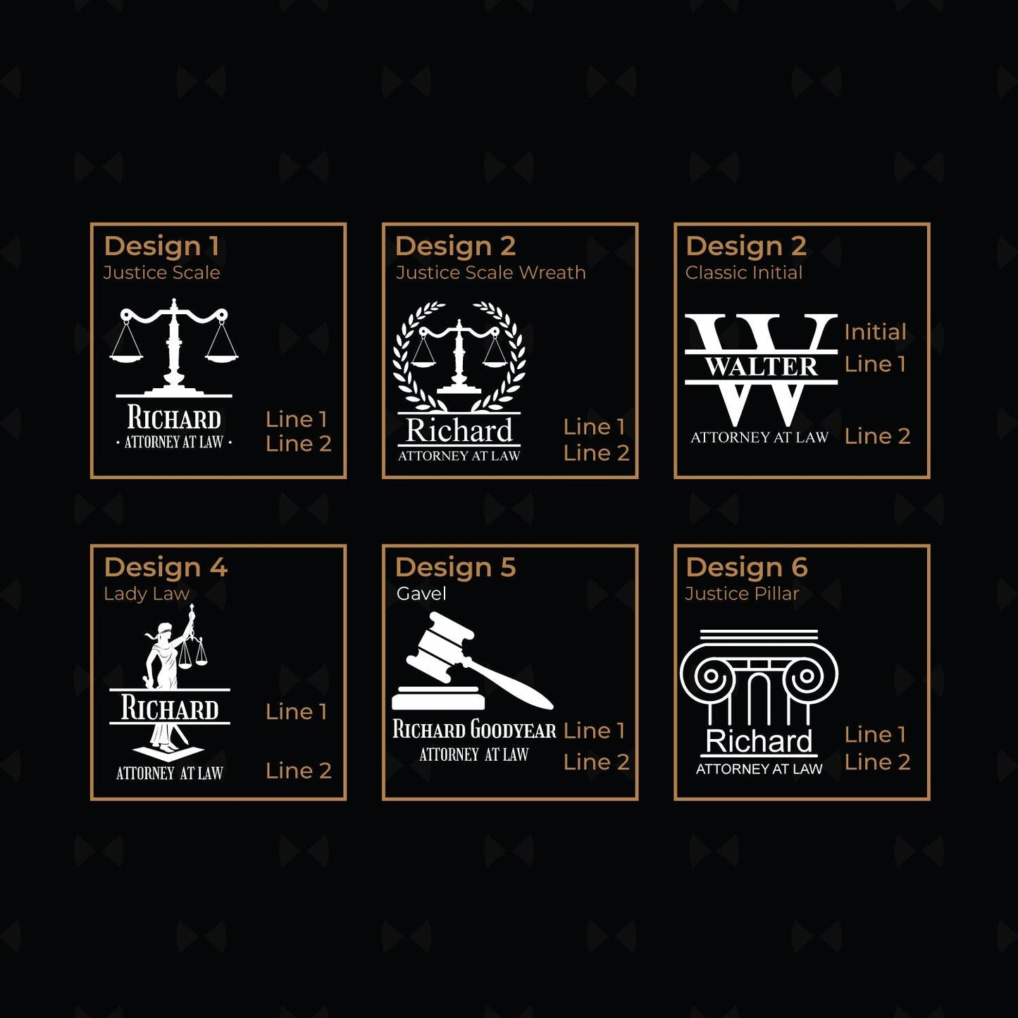 Lawyer Personalized Glass Coasters, Set of 4