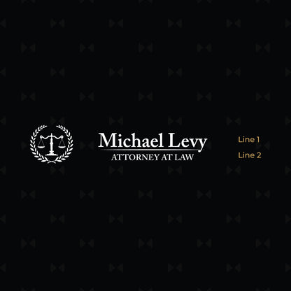 Lawyer Personalized Leather Name Plate with Business Card Holder