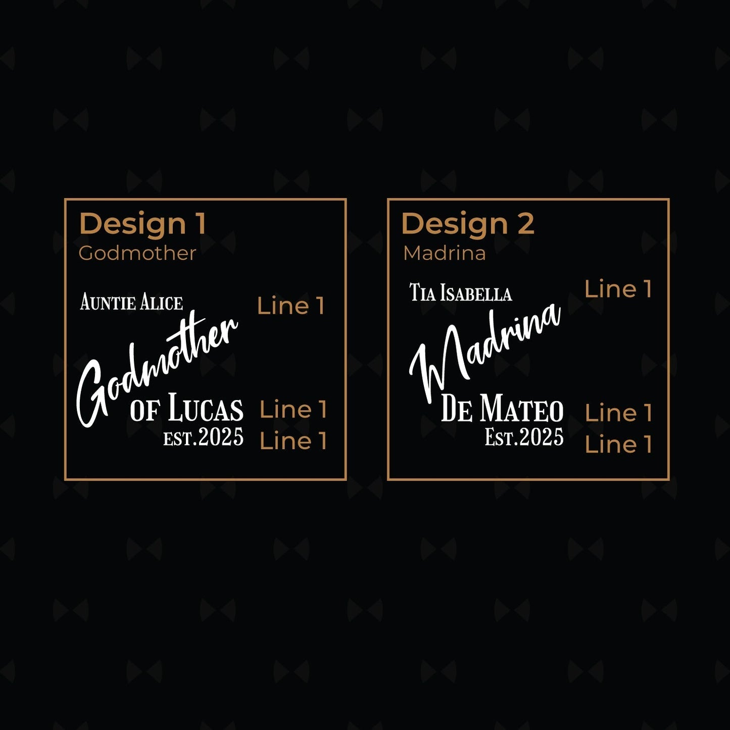 Godmother Personalized Leather Portfolio