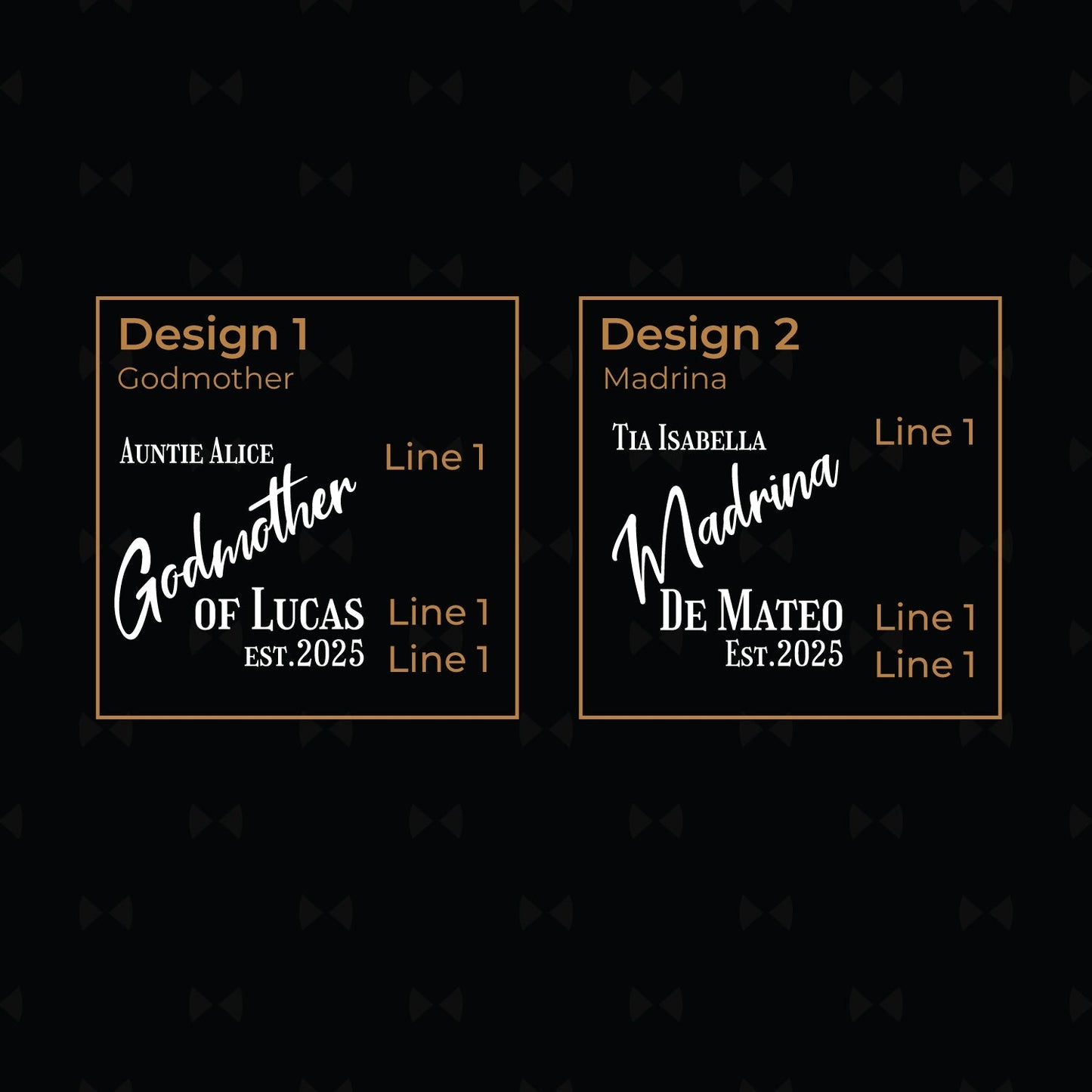 Godmother Personalized Travel Cigar Case with Cutter - Custom Cigar Gift Set