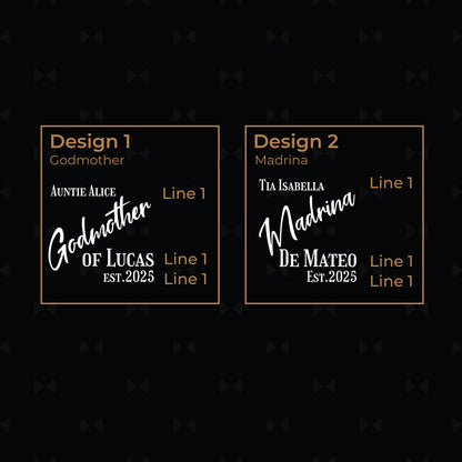 Godmother Personalized Travel Cigar Case with Cutter - Custom Cigar Gift Set