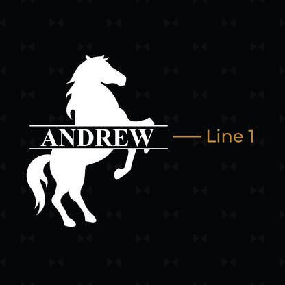 Equestrian Horse Personalized Stemless Beer Snifter - Set of 4