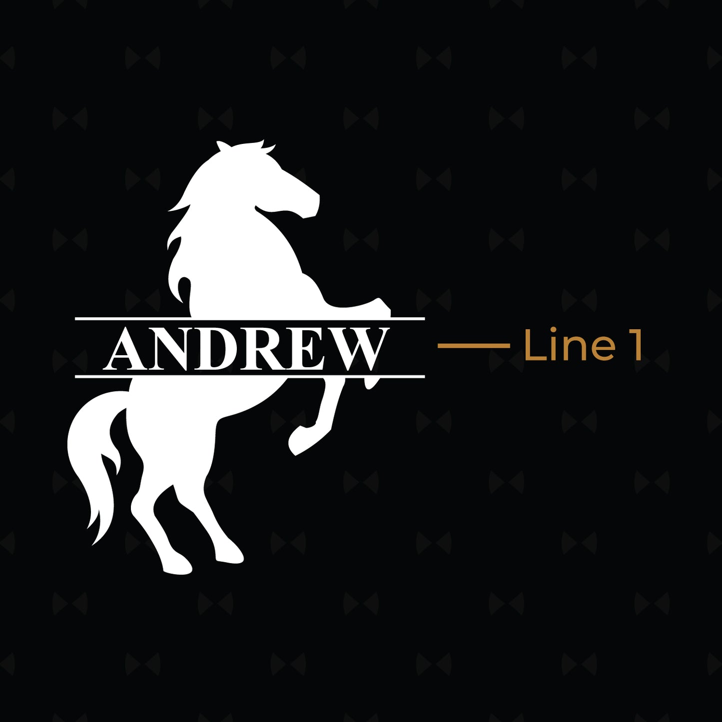 Equestrian Horse Personalized Black 20 oz Leather Tumbler