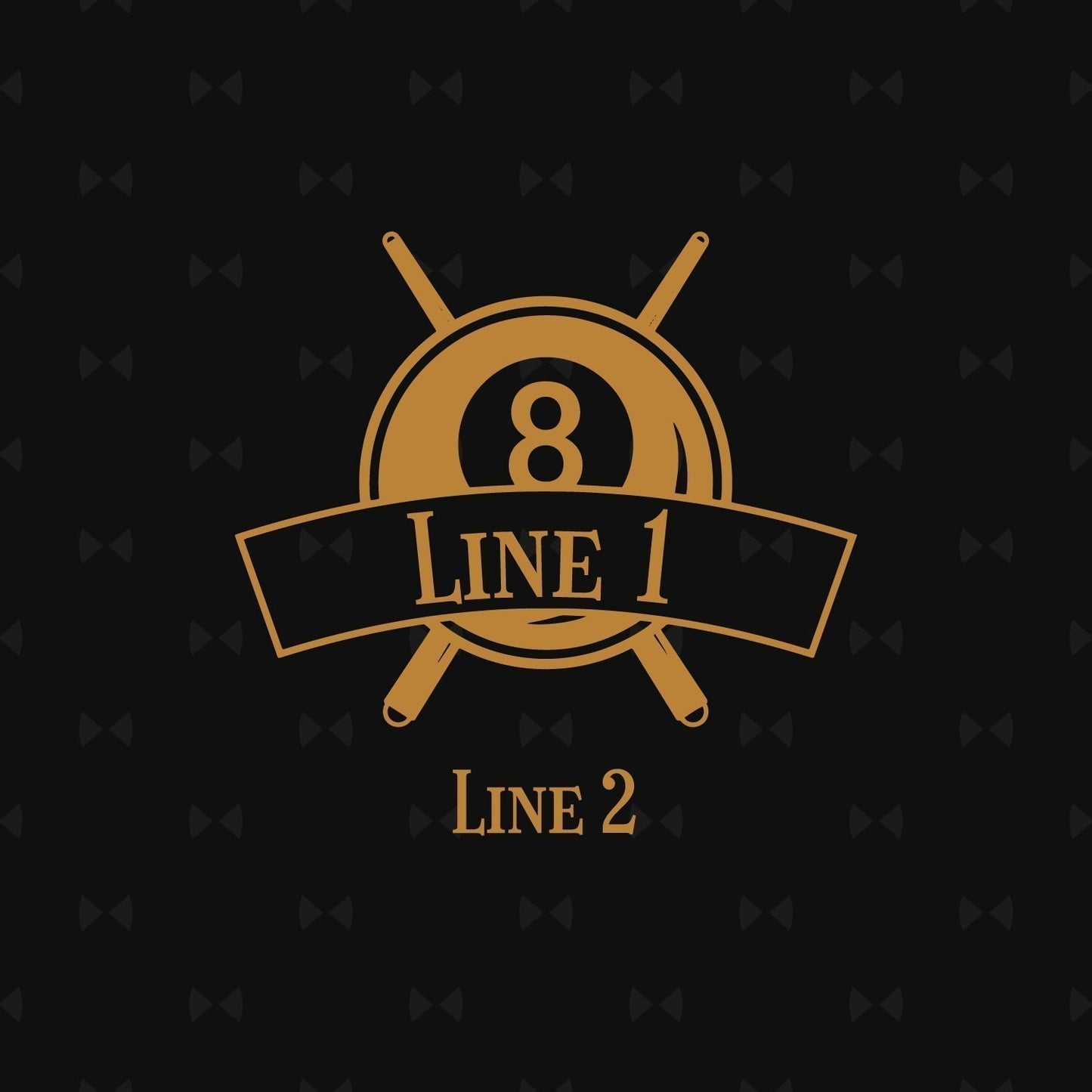 Pool Billiard Eight-Ball Personalized Whiskey Decanter with Whiskey Rocks Glasses Set - 3pc