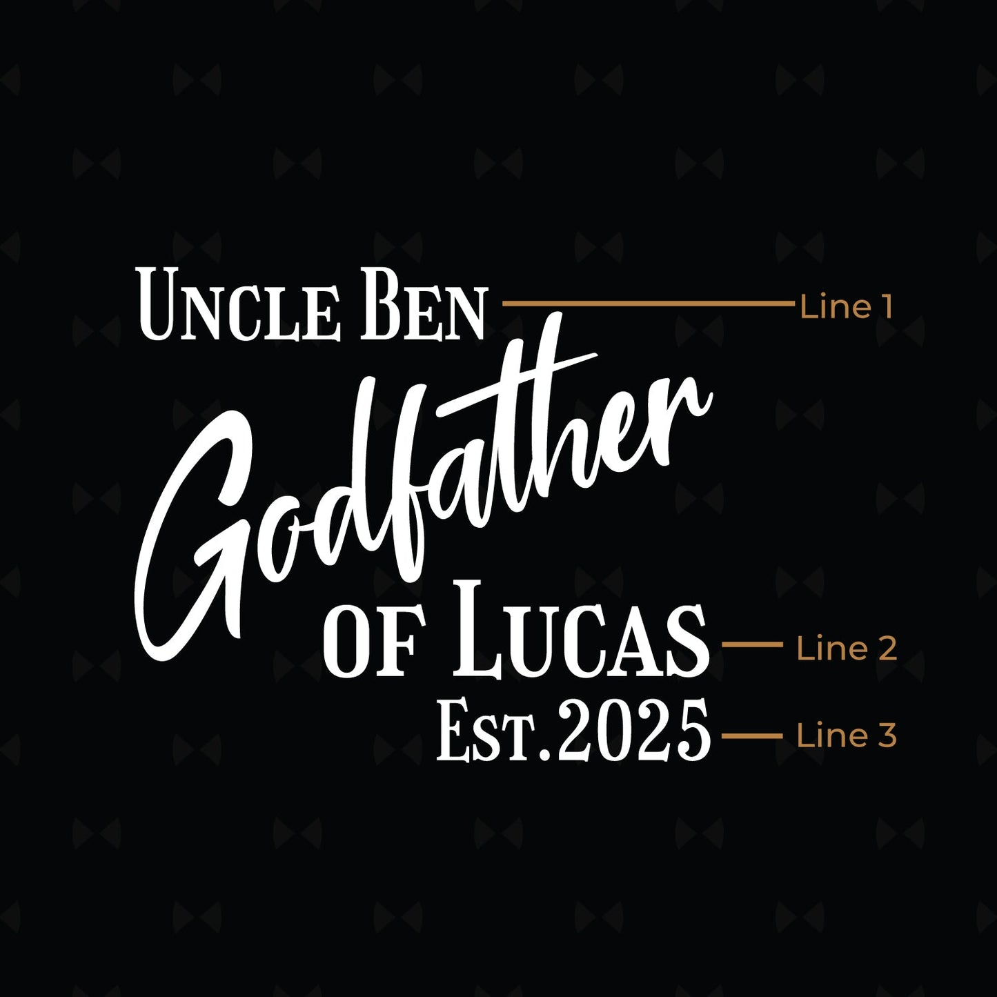 Godparent Personalized Metal Flask