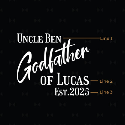 Godparent Personalized Metal Flask