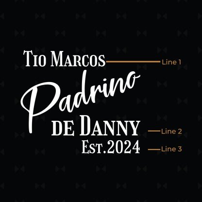 Godparent Personalized Wooden 6-Slot Watch Box