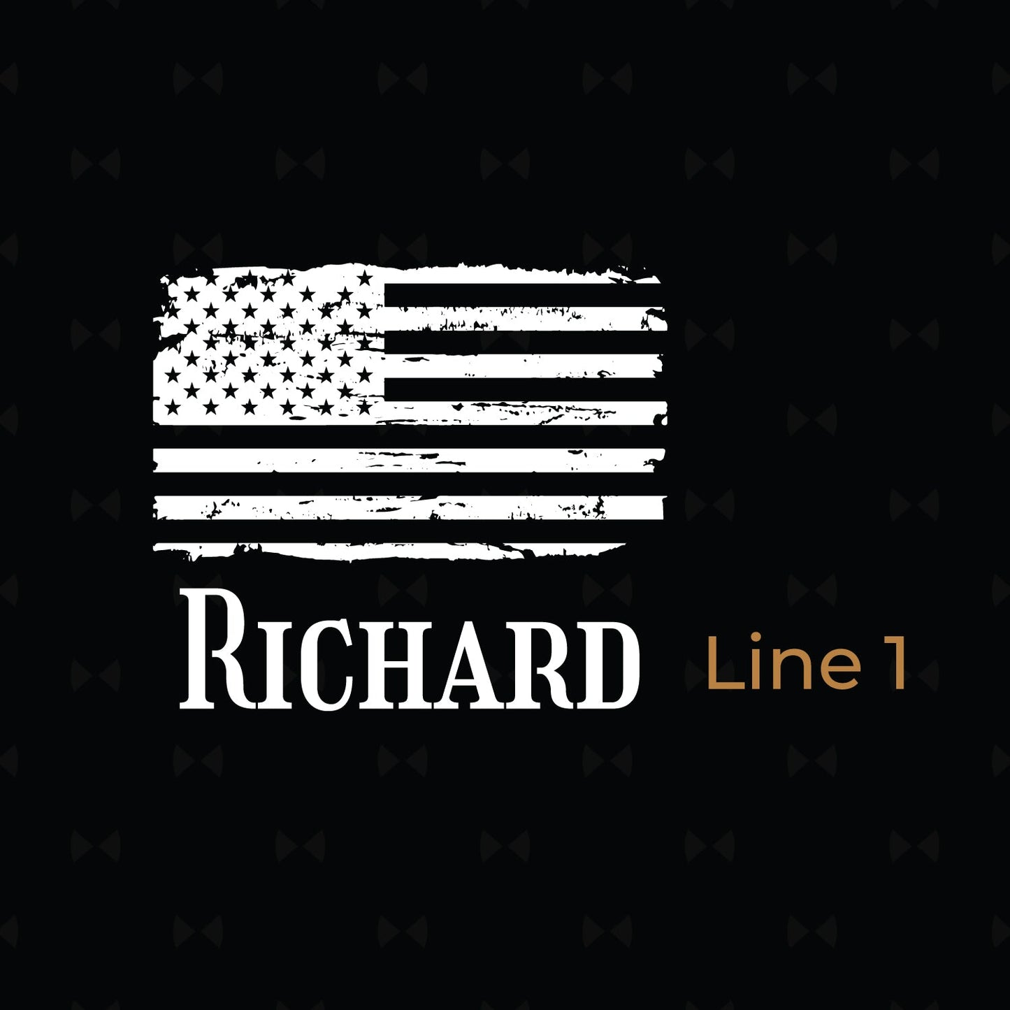 Patriotic Military Personalized Full Pad Portfolio