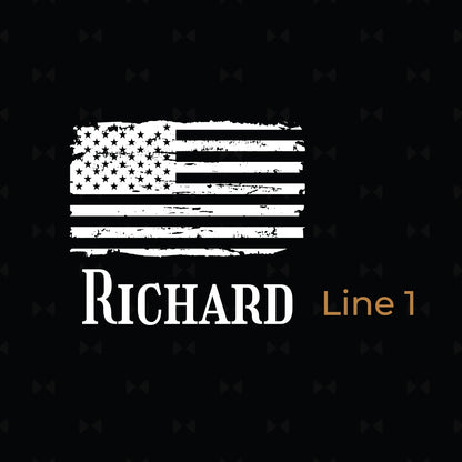 Patriotic Military Personalized Full Pad Portfolio