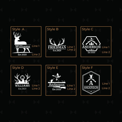 Hunting Personalized Leather Portfolio