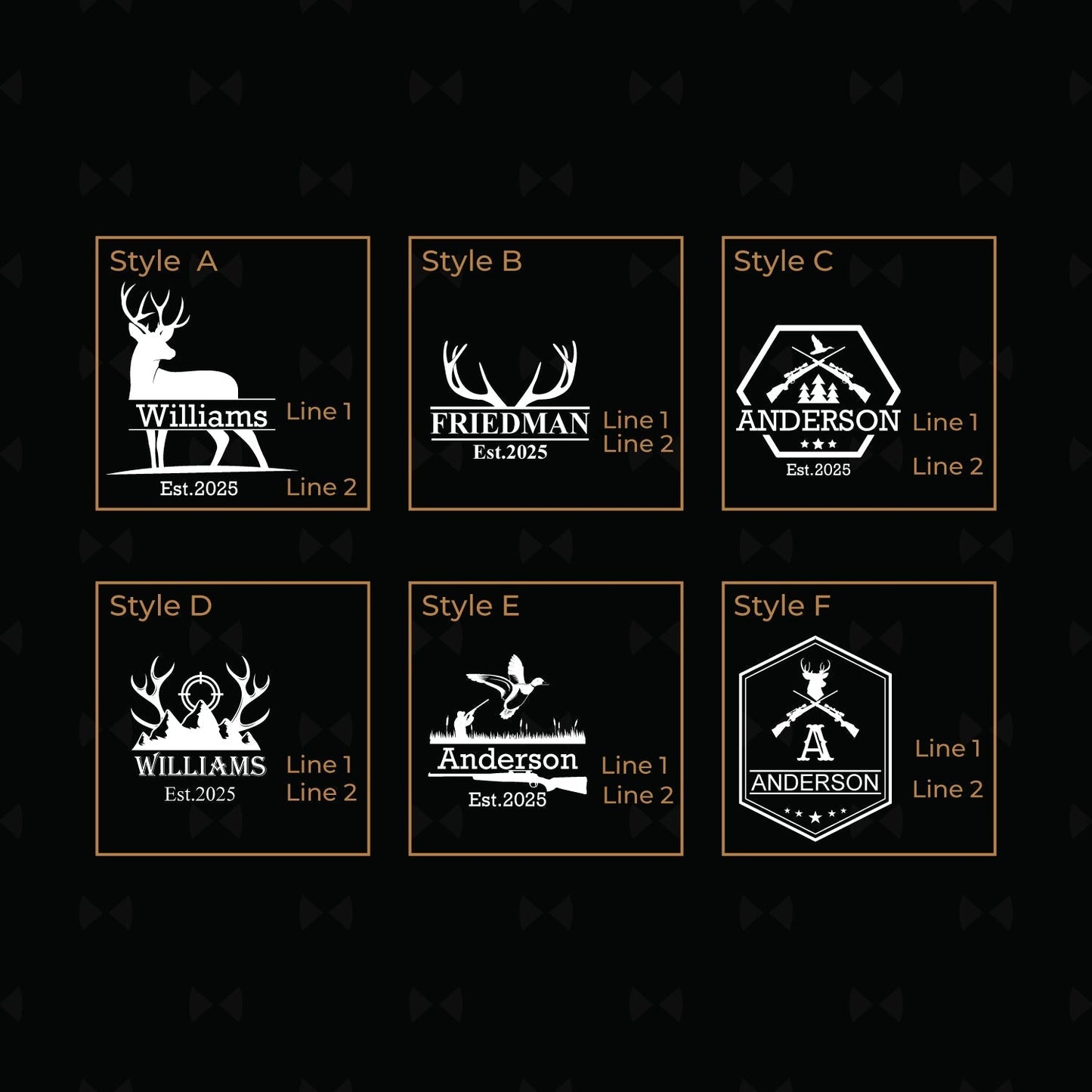 Hunting Personalized Beer Snifter - Set of 4