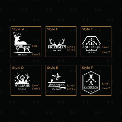 Hunting Personalized Beer Snifter - Set of 4