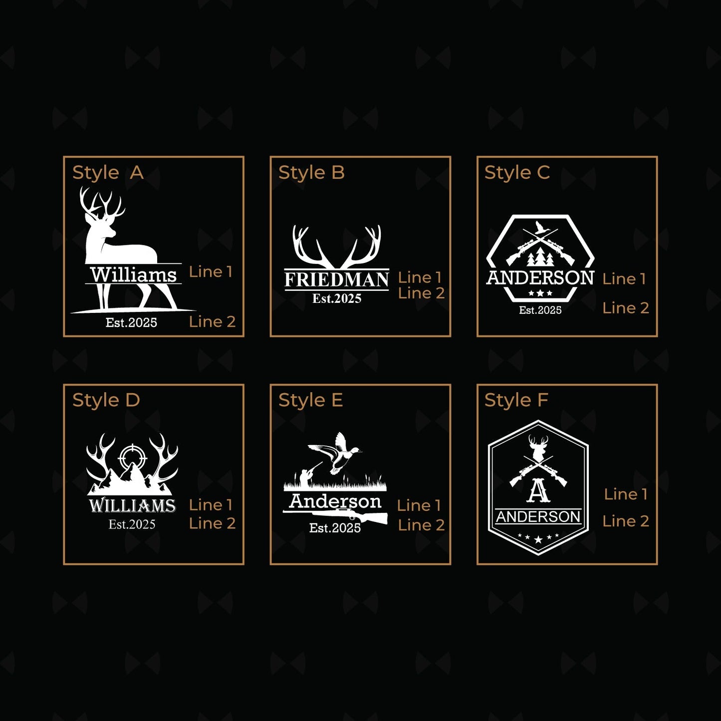 Hunting Personalized Stemless Beer Snifter - Set of 4