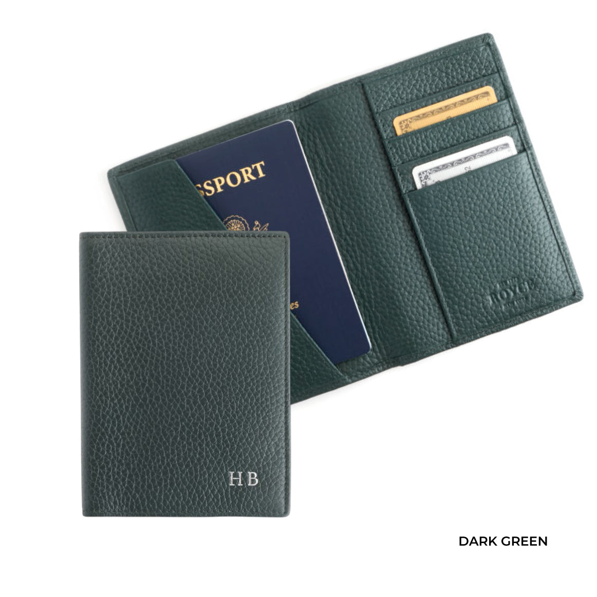 ROYCE New York Monogrammed RFID Blocking Passport Travel Organizer