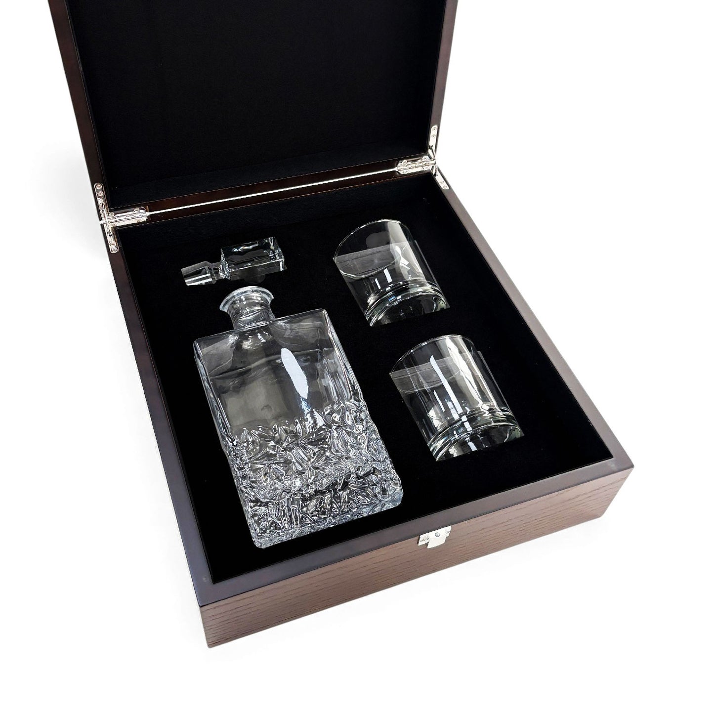 Decanter Set with Deluxe Wooden Box