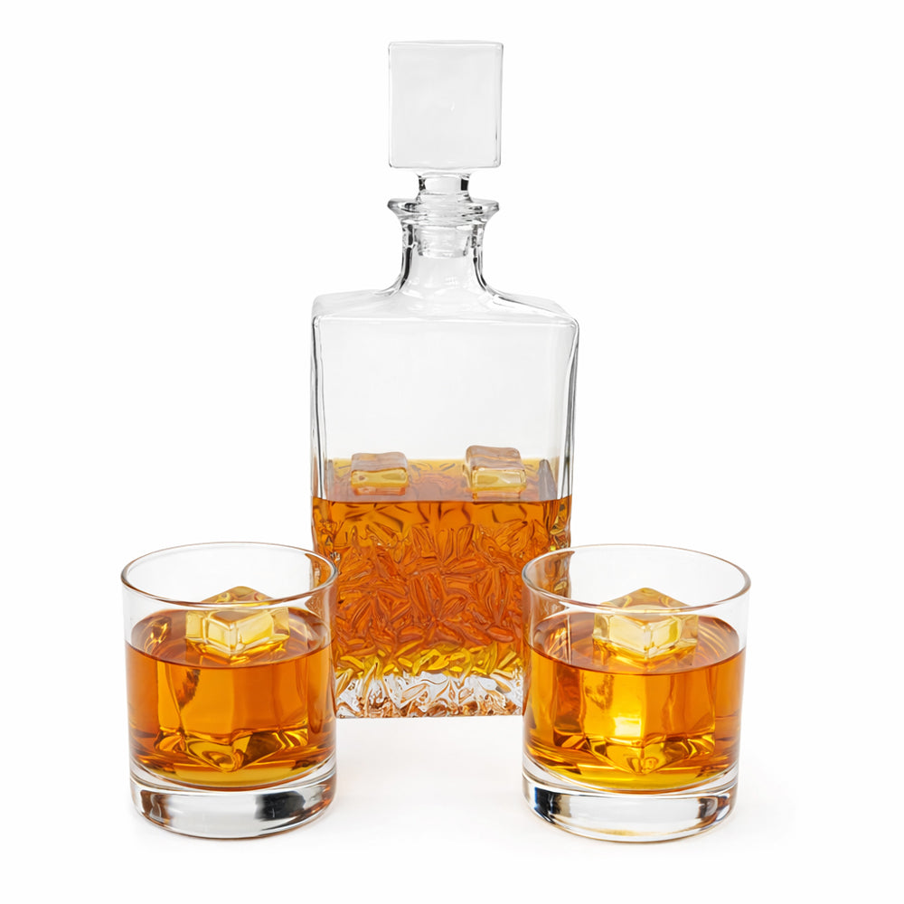 Decanter Set with Deluxe Wooden Box