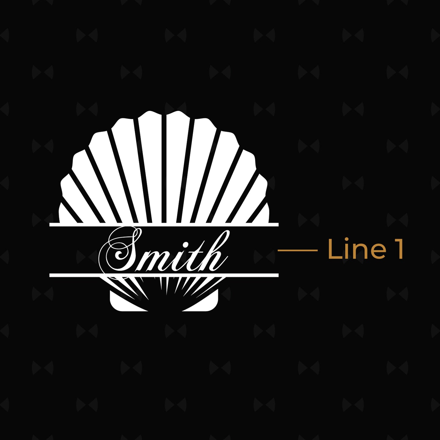 Seashell Personalized Rectangle Leather Serving Tray