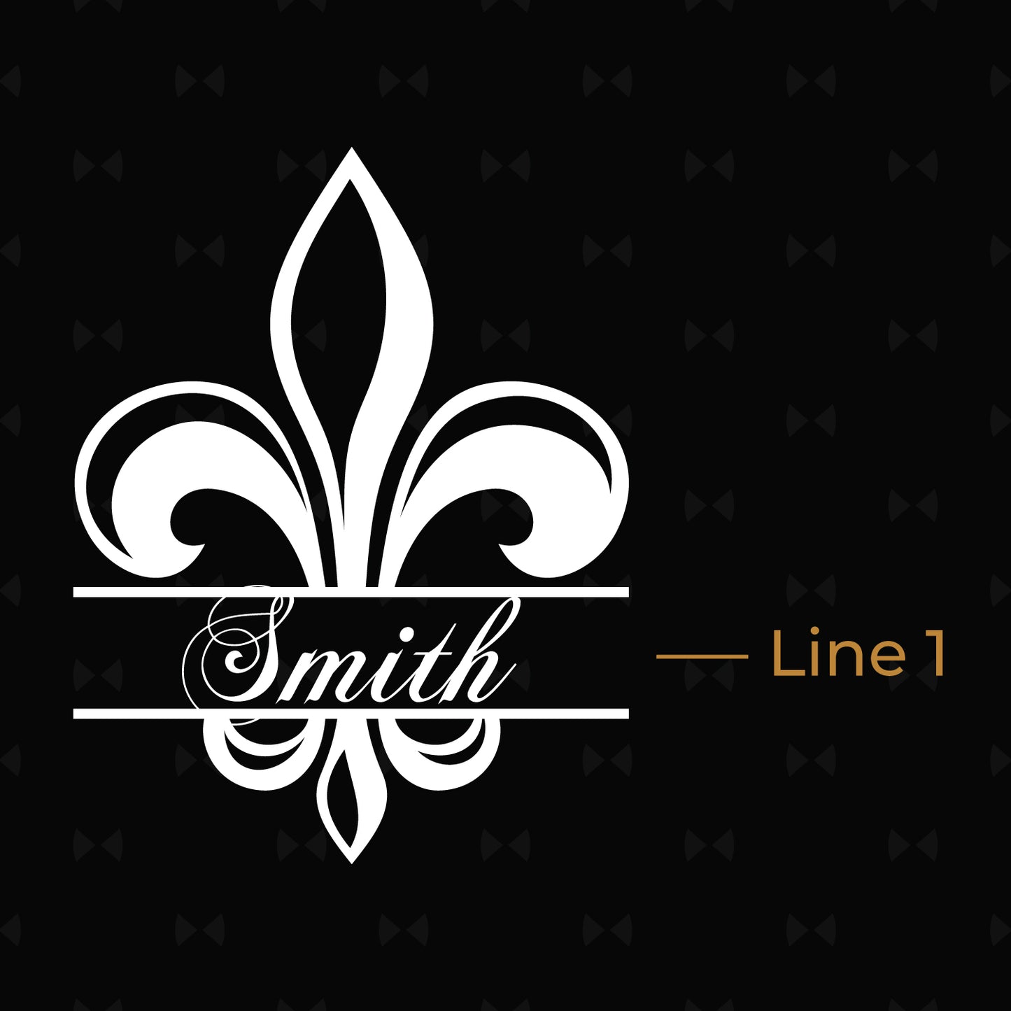 Fleur De Lis Personalized 50 Caliber Ammo Box