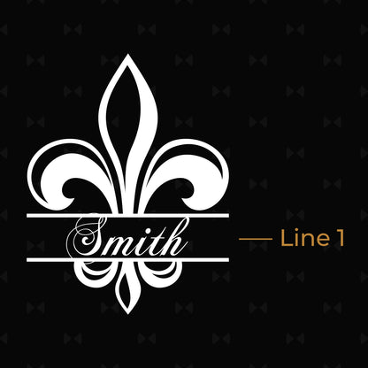 Fleur De Lis Personalized 50 Caliber Ammo Box