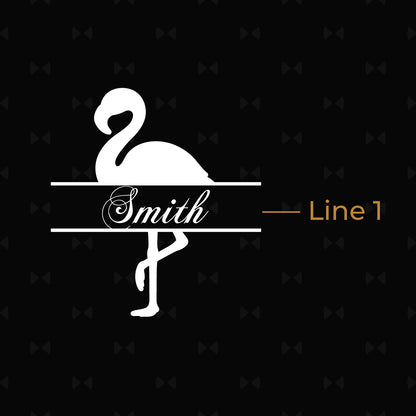 Flamingo Personalized Glass Cutting Board