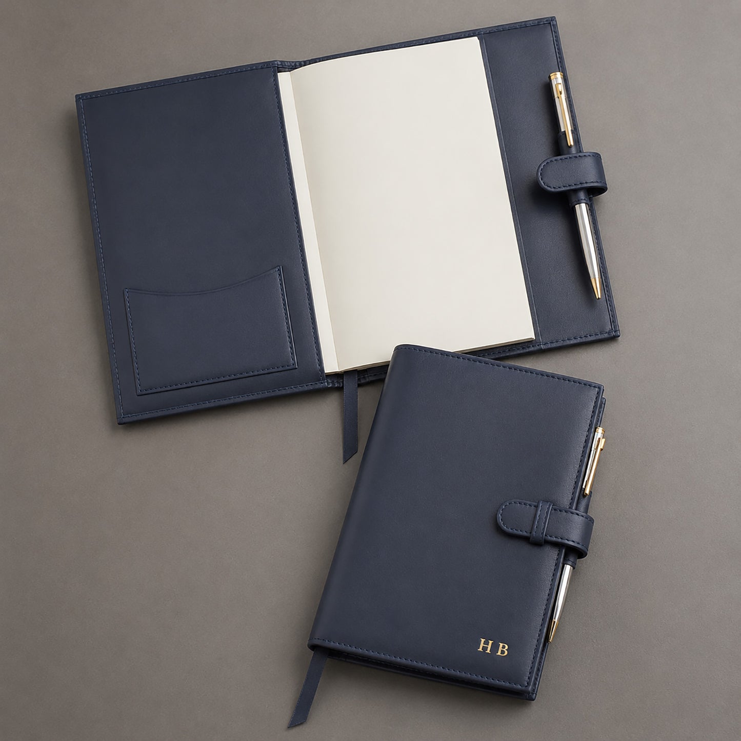 ROYCE New York Monogrammed Executive Refillable Journal