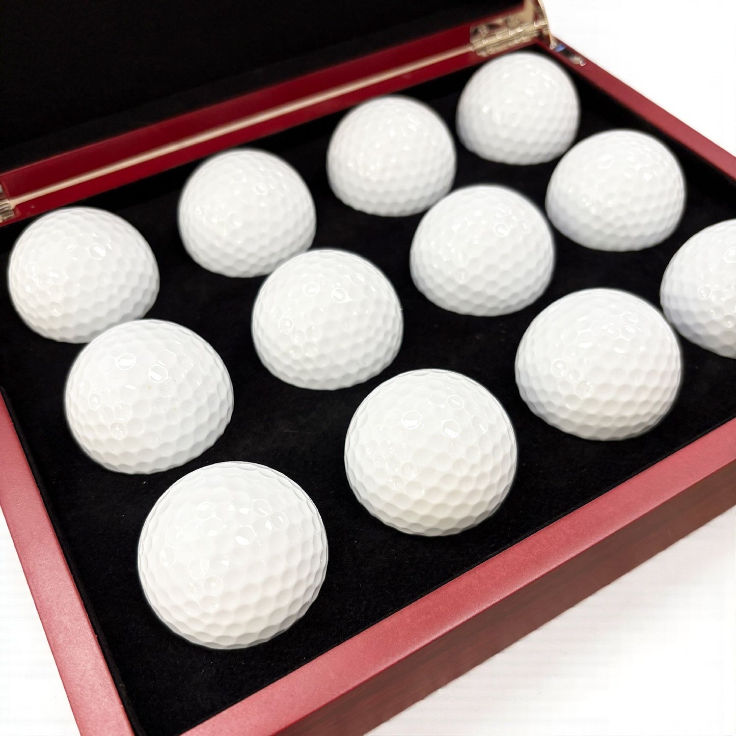 Golf Ball Box Rosewood Finish (Balls Not Included) (10/Case)