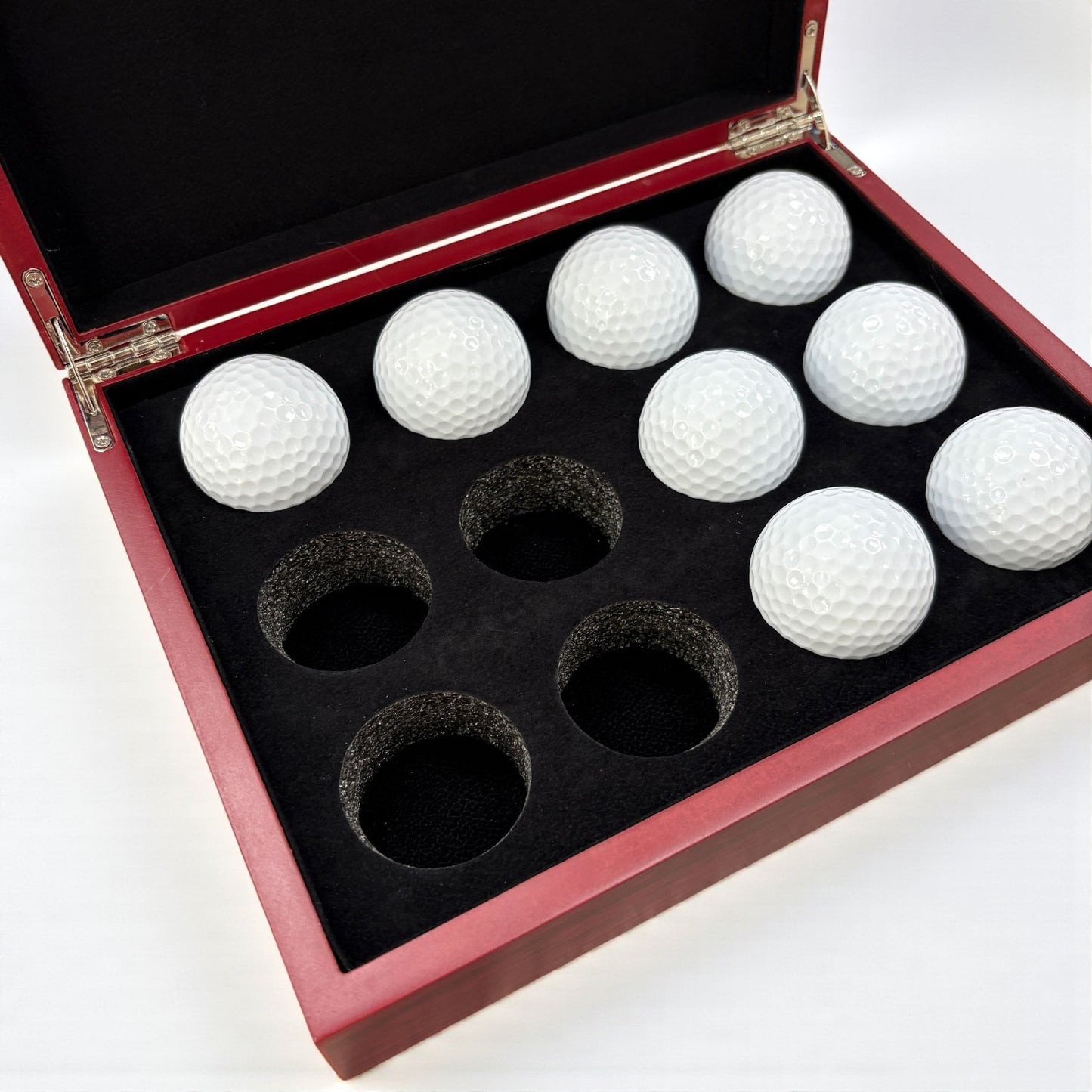 Golf Ball Box Rosewood Finish (Balls Not Included) (10/Case)