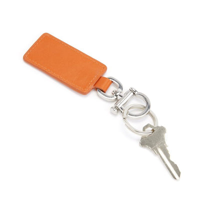 ROYCE New York Monogrammed Leather Luxe Key Chain