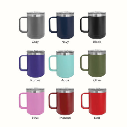 Hunting Personalized 15 oz Vacuum Insulated Stainless Steel Travel Mug
