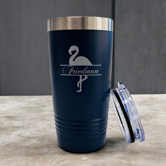 Flamingo Personalized 20 oz. Stainless Steel Tumbler