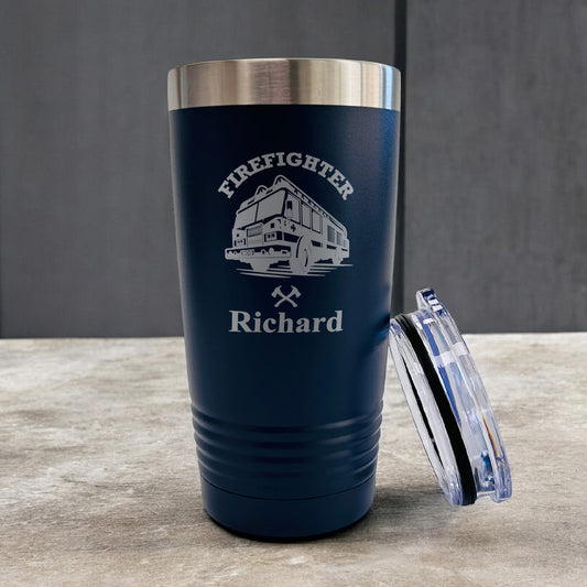 Firefighter Personalized 20 oz. Stainless Steel Tumbler