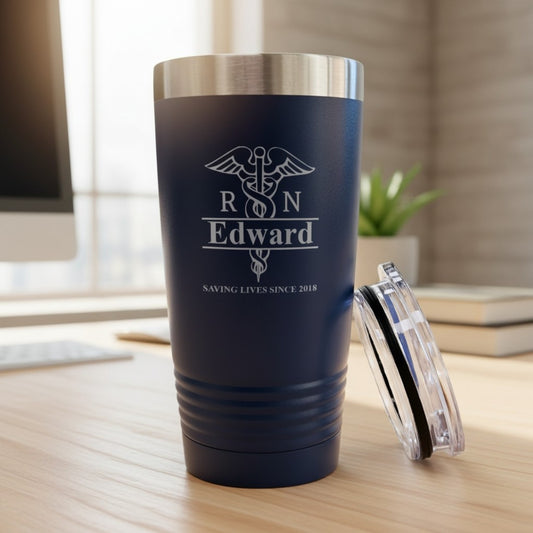 Medical Professionals Personalized 20 oz. Stainless Steel Tumbler
