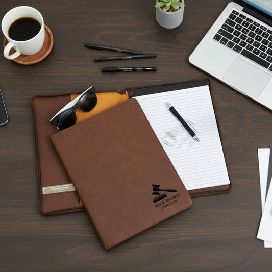 Lawyer Personalized Leather Portfolio