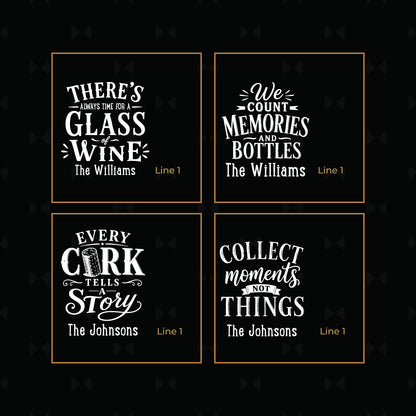 Personalized Reclaimed Wine Barrel Cork Display