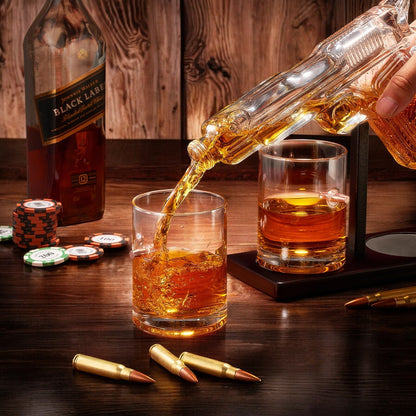 Pistol Liquor Decanter with Bullet Glasses