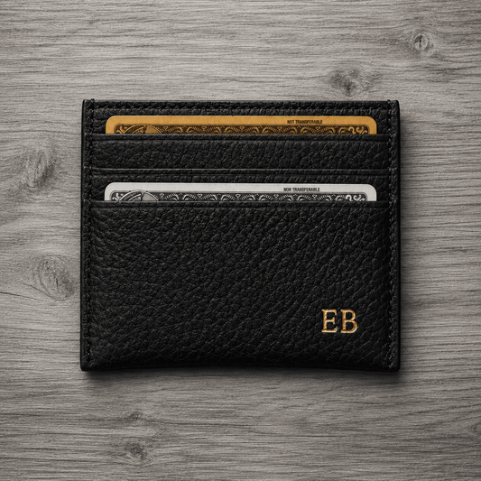 ROYCE New York Monogrammed RFID Blocking Slim Card Holder Wallet