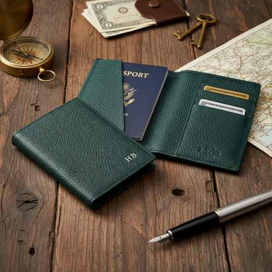 Monogrammed RFID Blocking Passport Travel Organizer