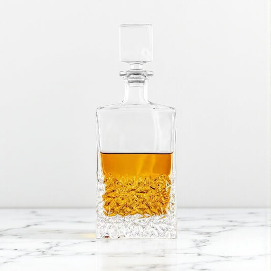 Rectangular Beveled Whiskey Decanter by The Gentlemen's Gifts - Pack of 6
